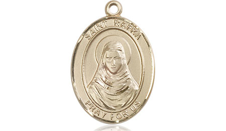 14kt Gold Saint Rafka Medal