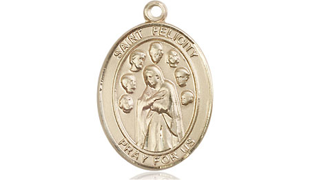 14kt Gold Saint Felicity Medal