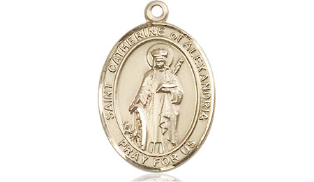 14kt Gold Saint Catherine of Alexandria Medal
