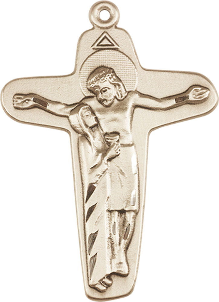 14kt Gold Filled Sorrowful Mother Crucifix Medal