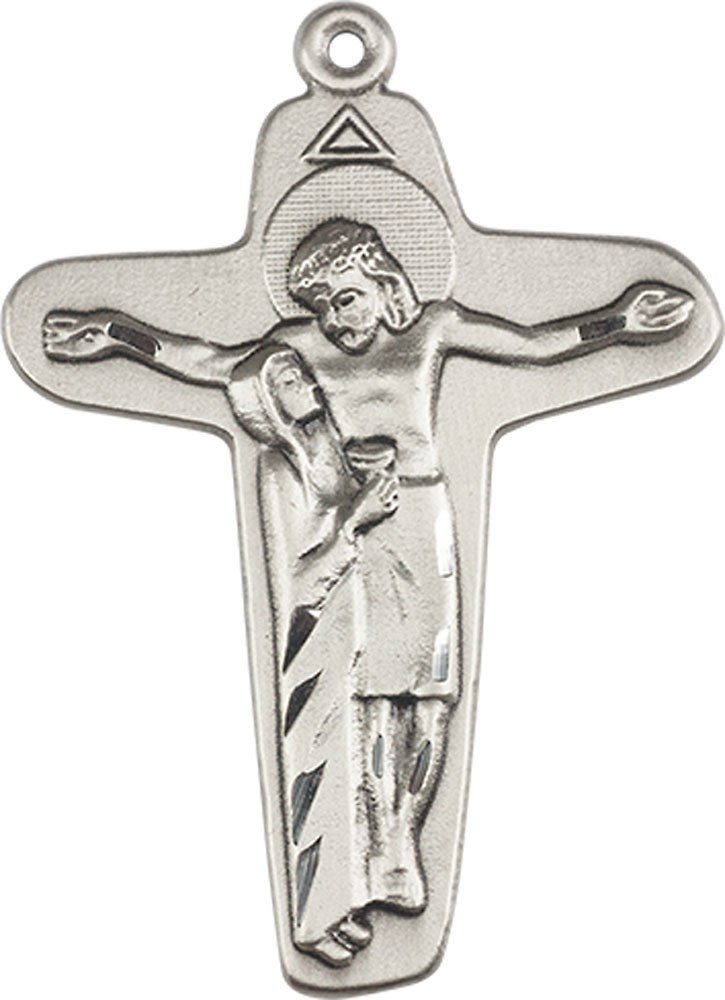 Sterling Silver Sorrowful Mother Crucifix Medal