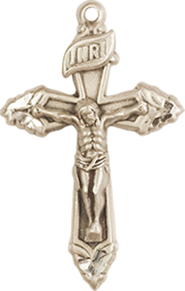 14kt Gold Crucifix Medal