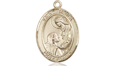 14kt Gold Saint Paula Medal