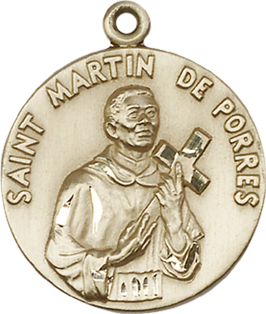 14kt Gold Saint Martin de Porres Medal