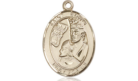 14kt Gold Saint Edwin Medal