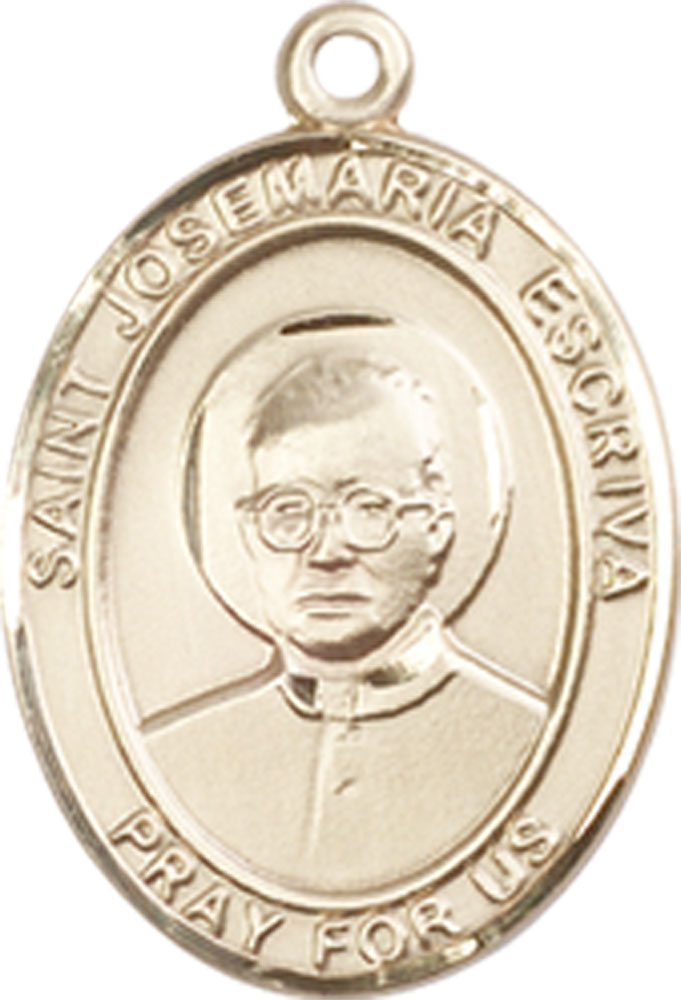 14kt Gold Saint Josemaria Escriva Medal