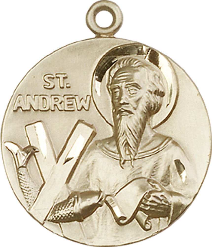 14kt Gold Saint Andrew Medal