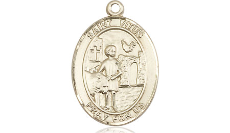 14kt Gold Saint Vitus Medal