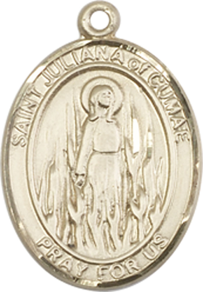 14kt Gold Saint Juliana Medal