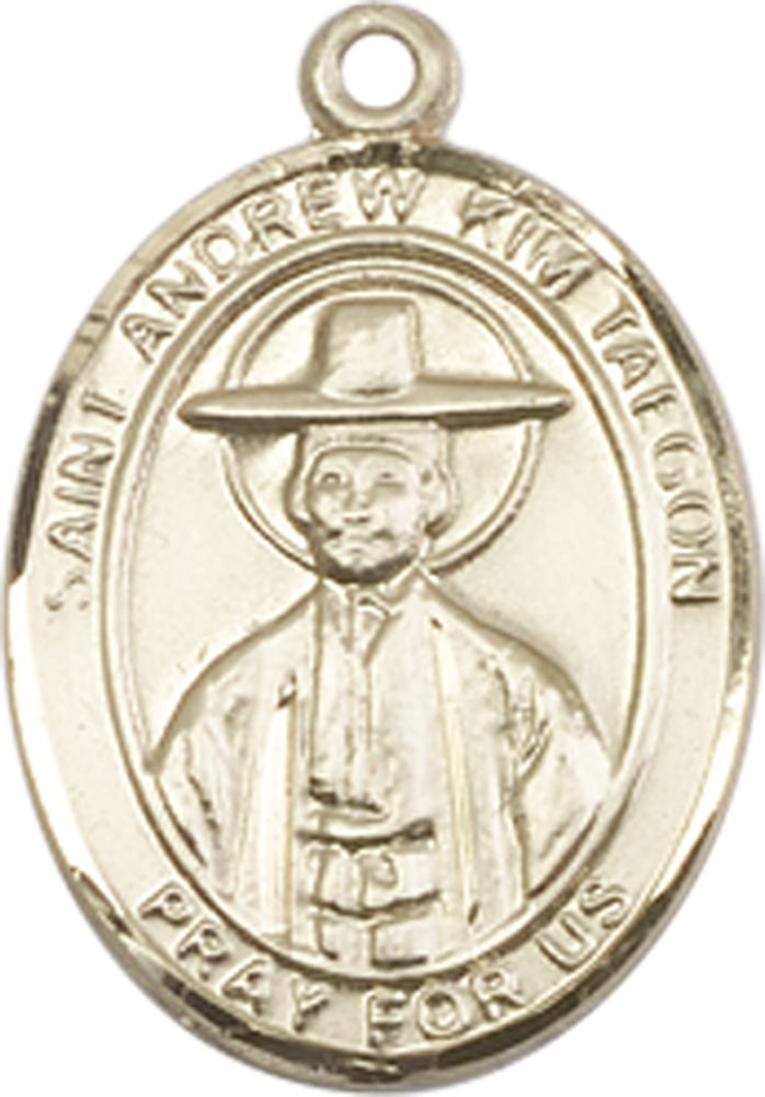 14kt Gold Saint Andrew Kim Taegon Medal