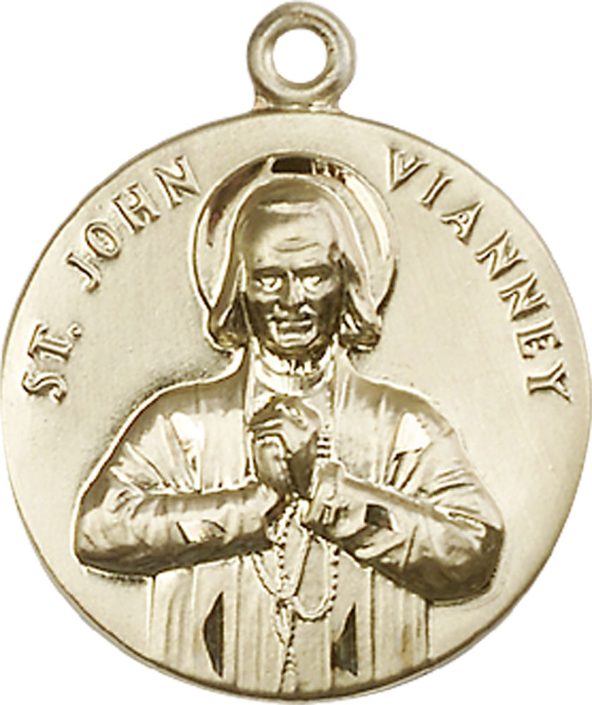 14kt Gold Saint John Vianney Medal