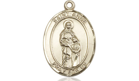 14kt Gold Saint Anne Medal