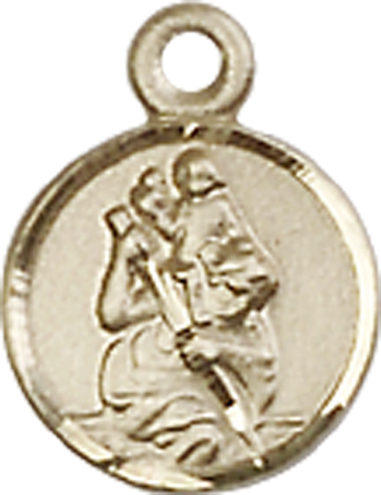 14kt Gold Saint Christopher Medal