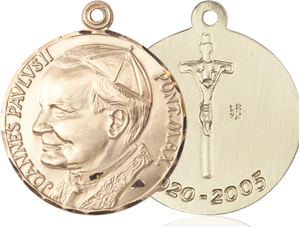 14kt Gold Saint John Paul II Medal