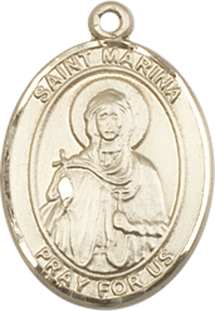 14kt Gold Saint Marina Medal