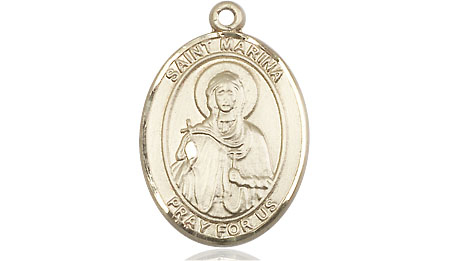 14kt Gold Saint Marina Medal