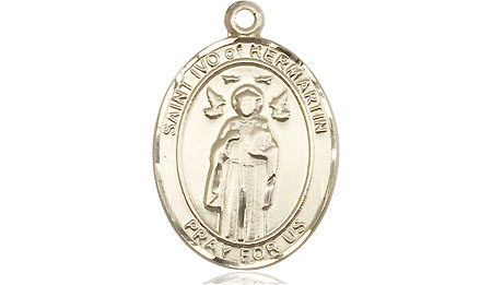 14kt Gold Saint Ivo Medal