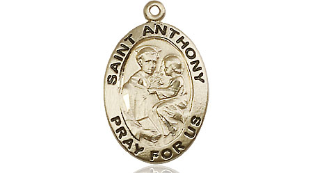 14kt Gold Saint Anthony of Padua Medal