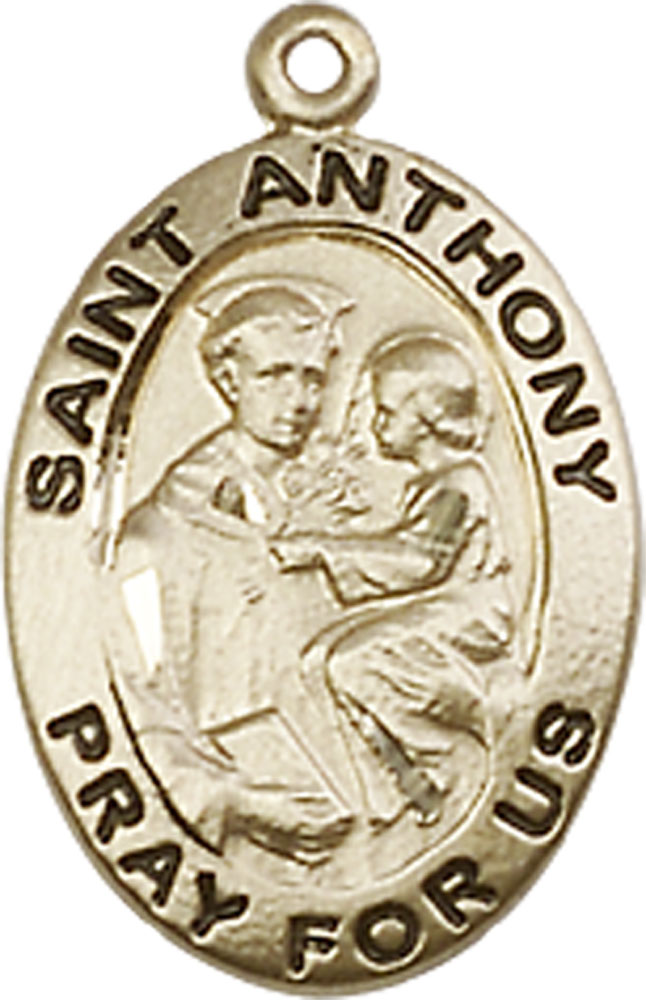 14kt Gold Saint Anthony of Padua Medal