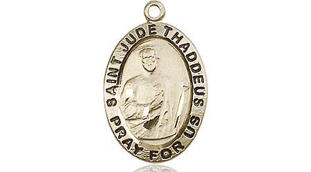 14kt Gold Saint Jude Medal