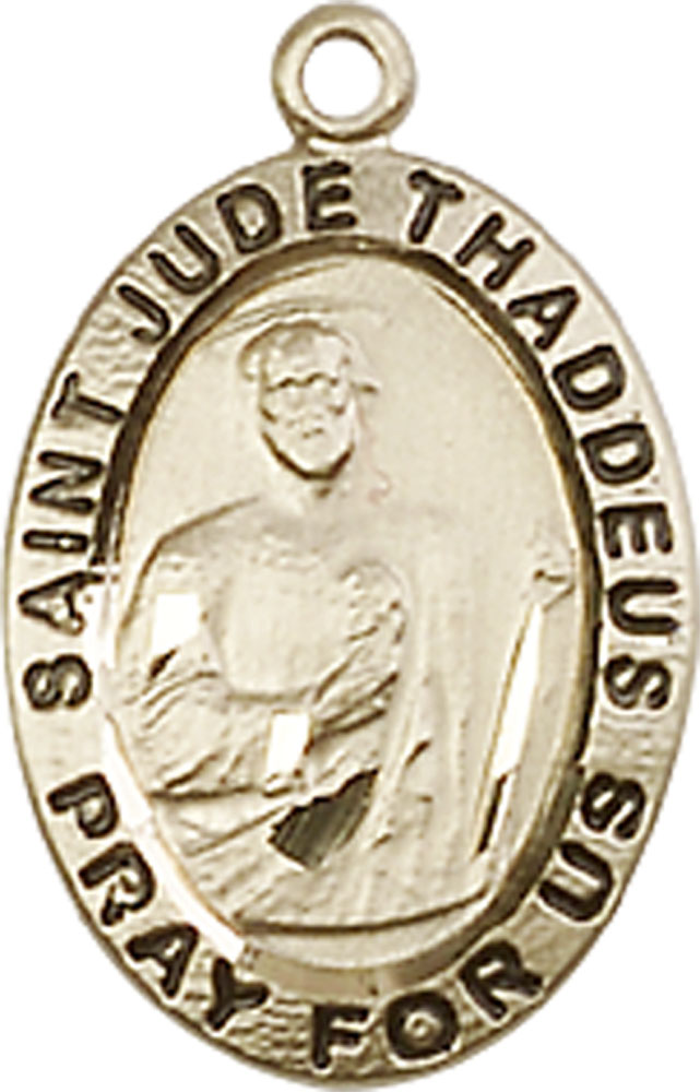 14kt Gold Saint Jude Medal