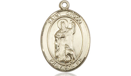 14kt Gold Saint Drogo Medal