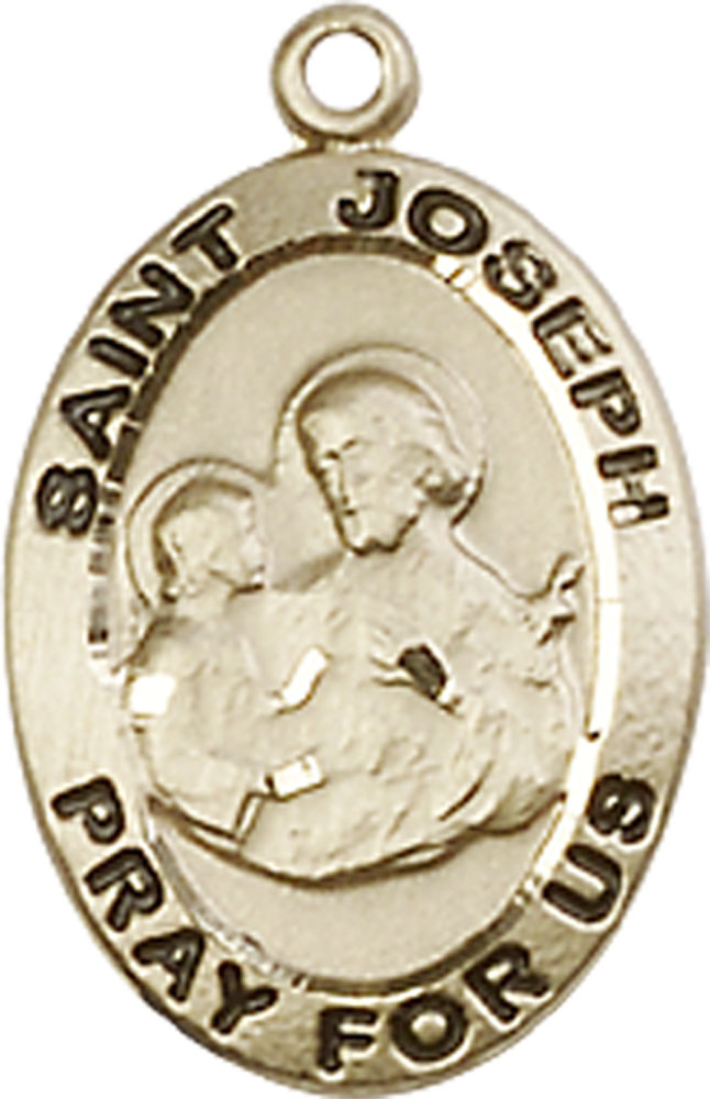 14kt Gold Saint Joseph Medal