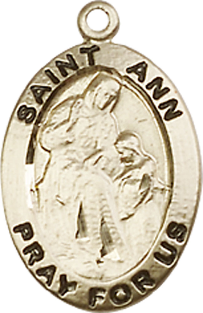 14kt Gold Saint Ann Medal