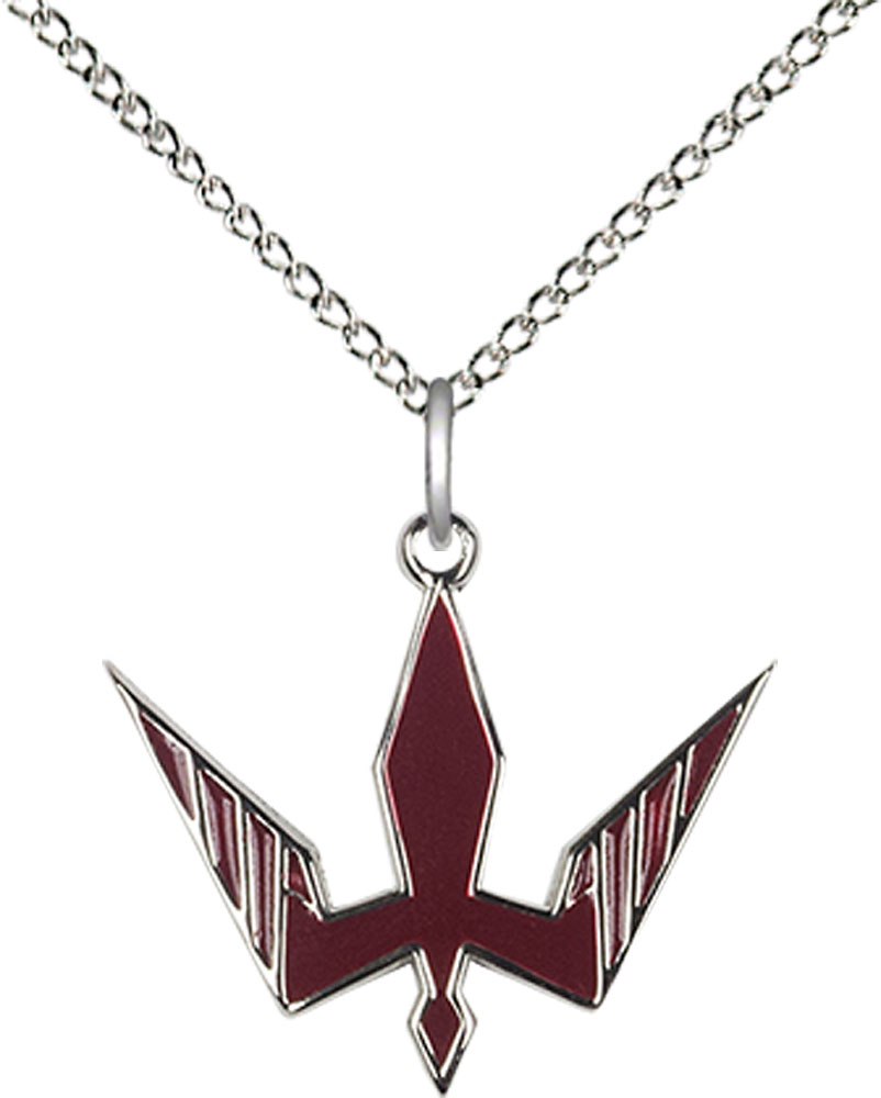 Sterling Silver Holy Spirit Pendant on a 18 inch Sterling Silver Light Curb chain