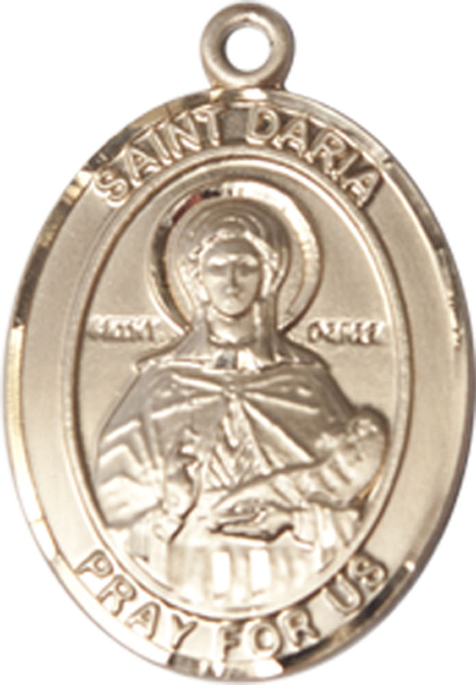 14kt Gold Saint Daria Medal