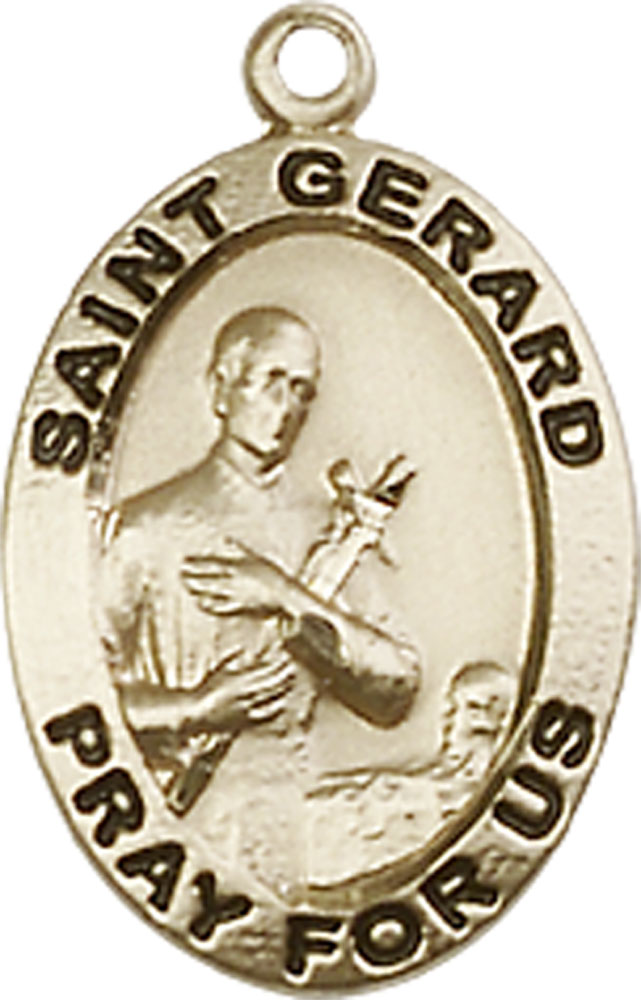 14kt Gold Saint Gerard Majella Medal