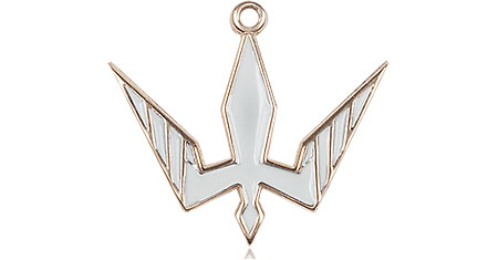 14kt Gold Holy Spirit Medal