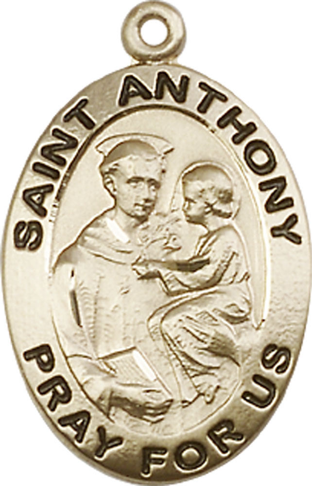 14kt Gold Saint Anthony of Padua Medal