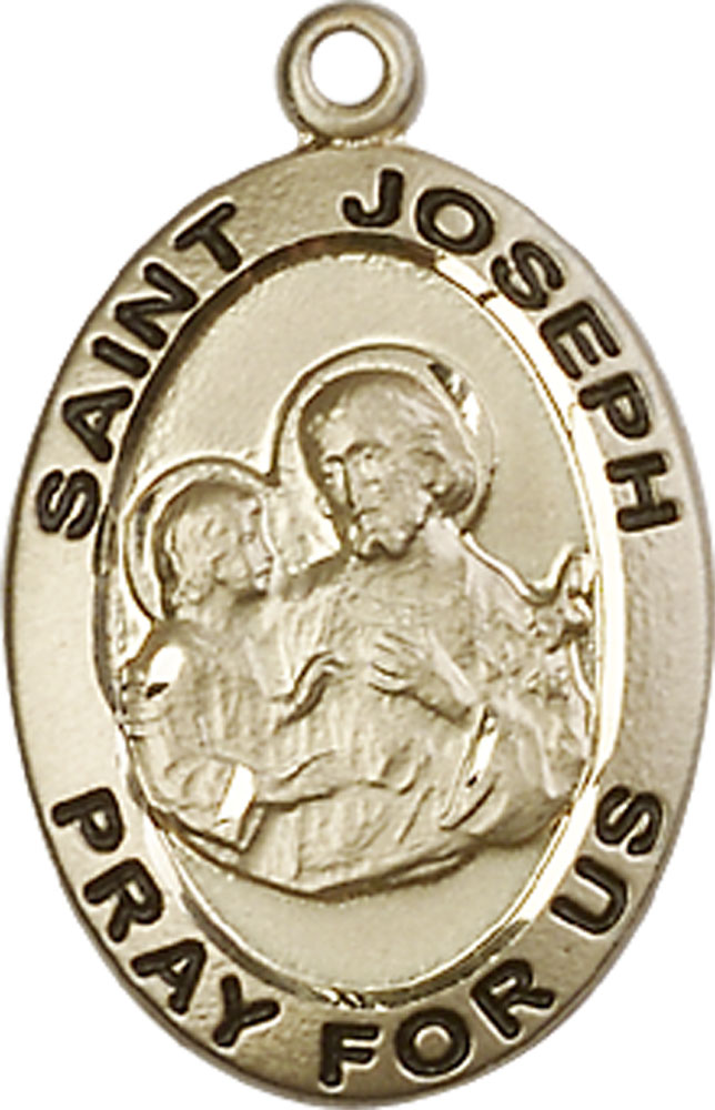 14kt Gold Saint Joseph Medal