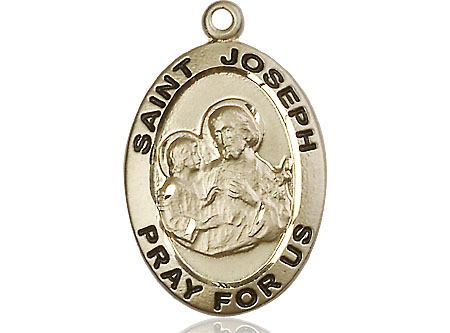 14kt Gold Saint Joseph Medal