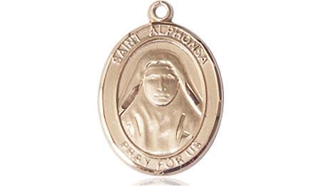 14kt Gold Saint Alphonsa Medal