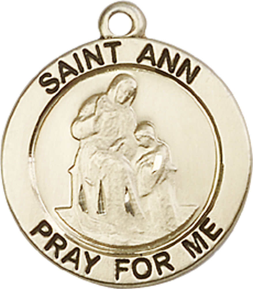 14kt Gold Saint Ann Medal