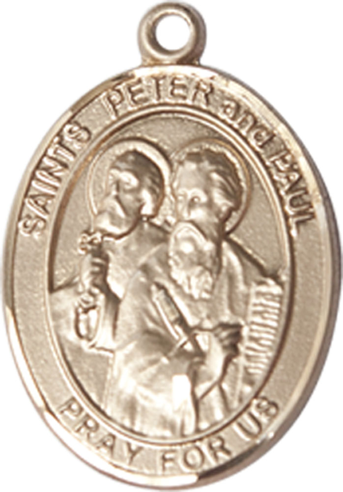 14kt Gold Saint Peter St Paul Medal