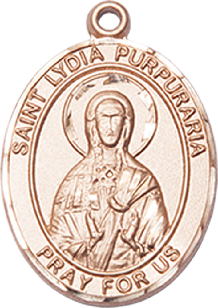 14kt Gold Saint Lydia Purpuraria Medal