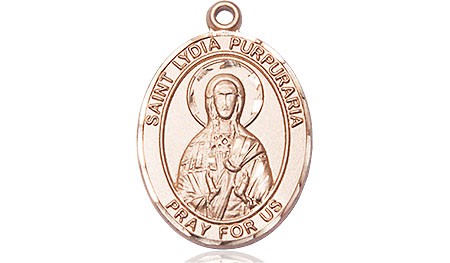 14kt Gold Saint Lydia Purpuraria Medal