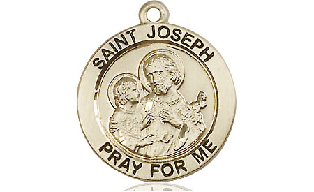 14kt Gold Saint Joseph Medal