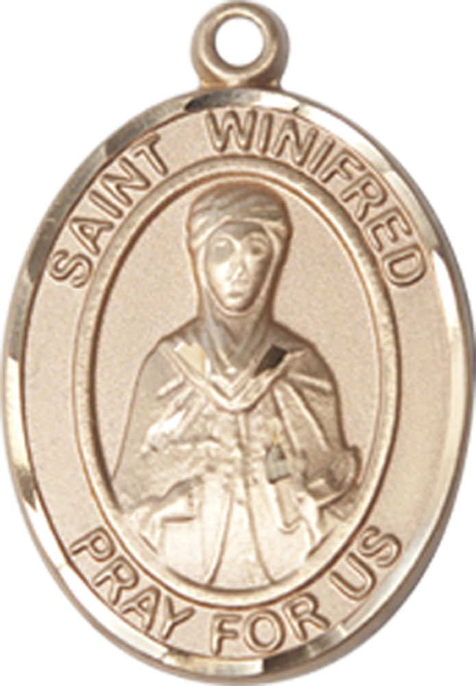 14kt Gold Saint Winifred of Wales Medal