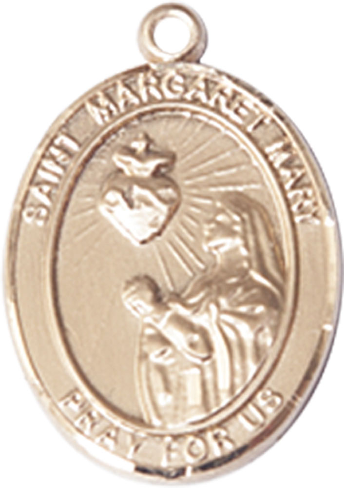 14kt Gold Saint Margaret Mary Alacoque Medal