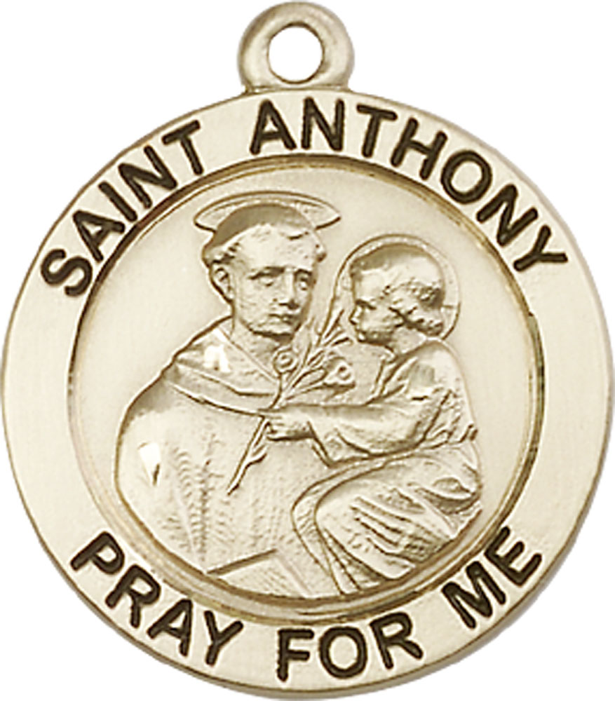 14kt Gold Saint Anthony Medal