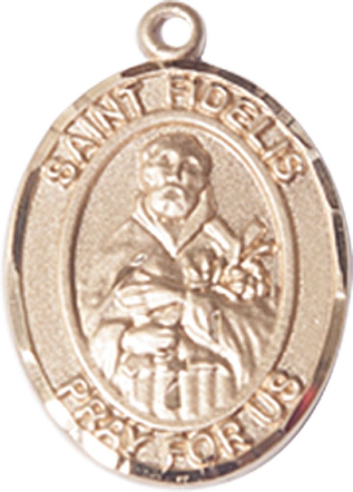 14kt Gold Saint Fidelis Medal