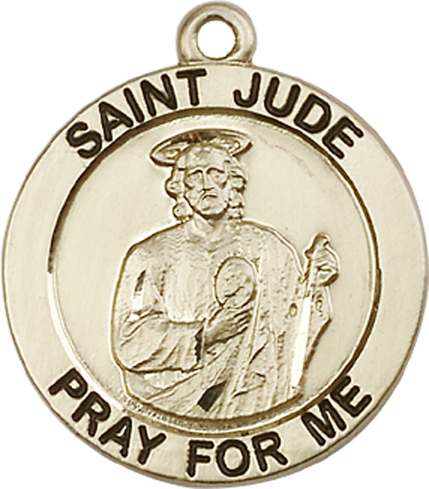 14kt Gold Saint Jude Medal