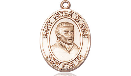 14kt Gold Saint Peter Claver Medal