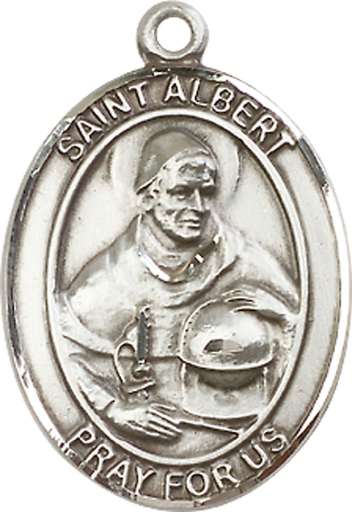 Sterling Silver Saint Albert the Great Medal