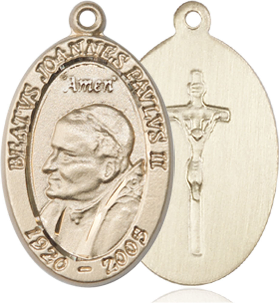 14kt Gold Saint John Paul II Medal