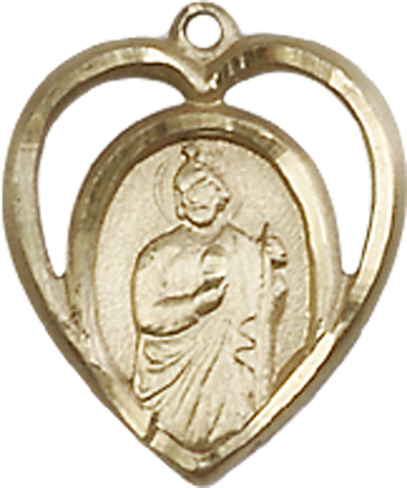 14kt Gold Saint Jude Medal